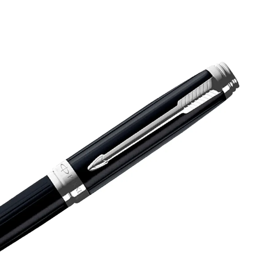 Parker Ambient Laque Black Chrome Trim Ballpoint Pen