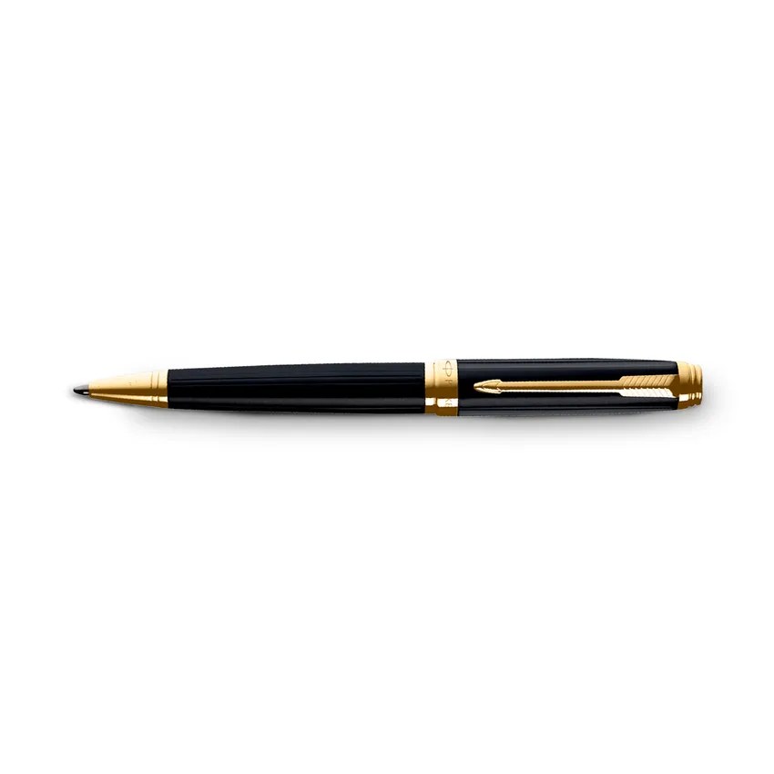 Parker Ambient Laque Black Gold Trim Ballpoint Pen