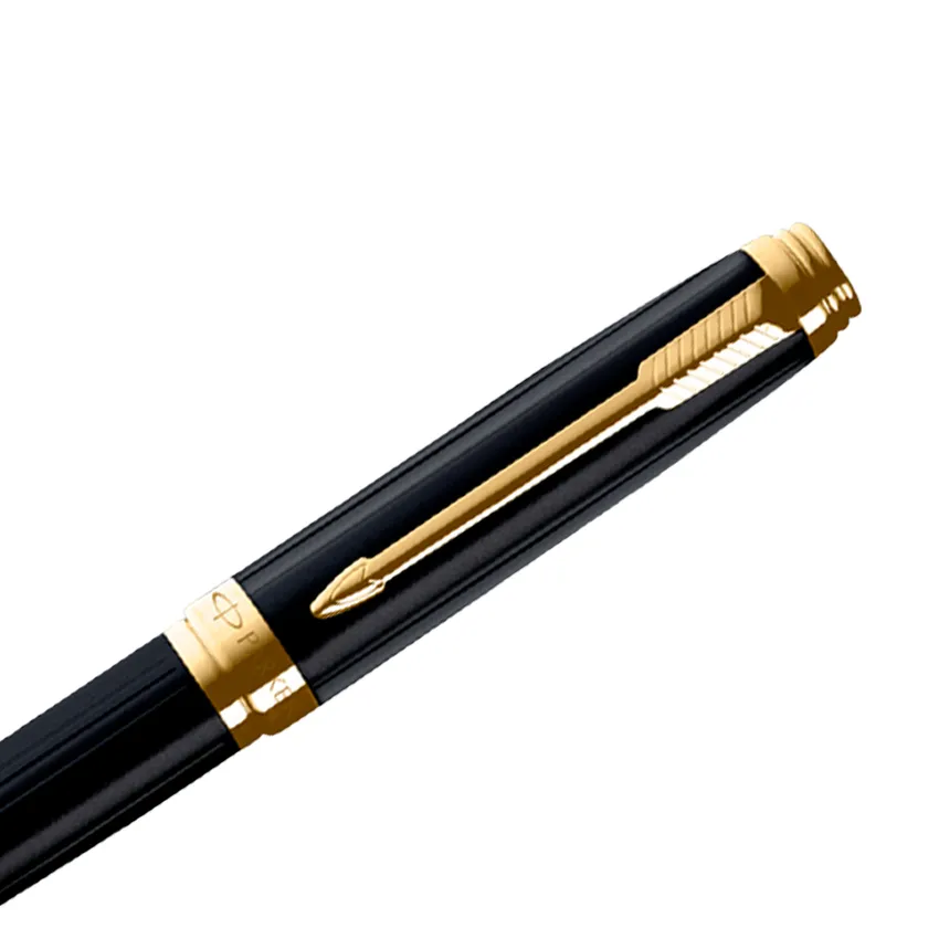 Parker Ambient Laque Black Gold Trim Ballpoint Pen