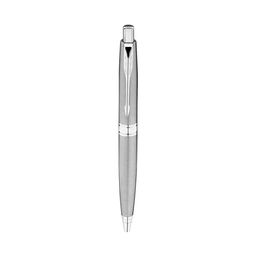 Parker Aster Brushed Metal Chrome Trim Ballpoint Pen