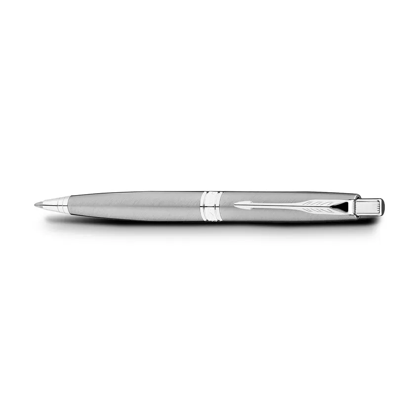 Parker Aster Brushed Metal Chrome Trim Ballpoint Pen