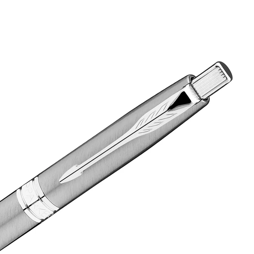 Parker Aster Brushed Metal Chrome Trim Ballpoint Pen