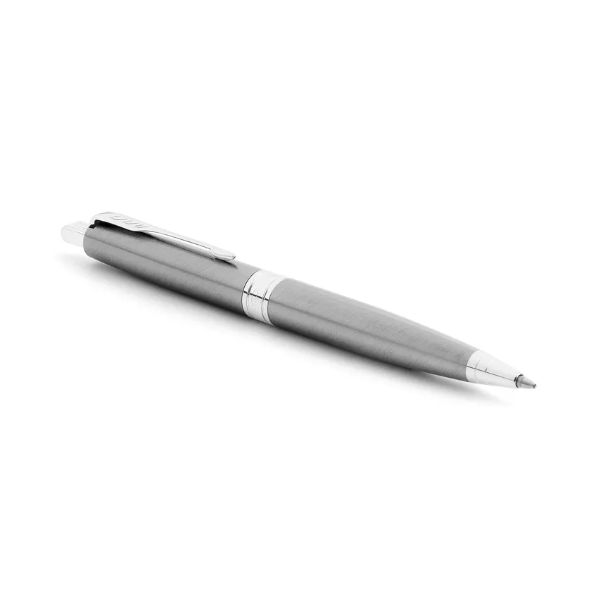 Parker Aster Brushed Metal Chrome Trim Ballpoint Pen