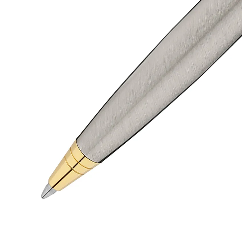 Parker Aster Brushed Metal Gold Trim Ballpoint Pen