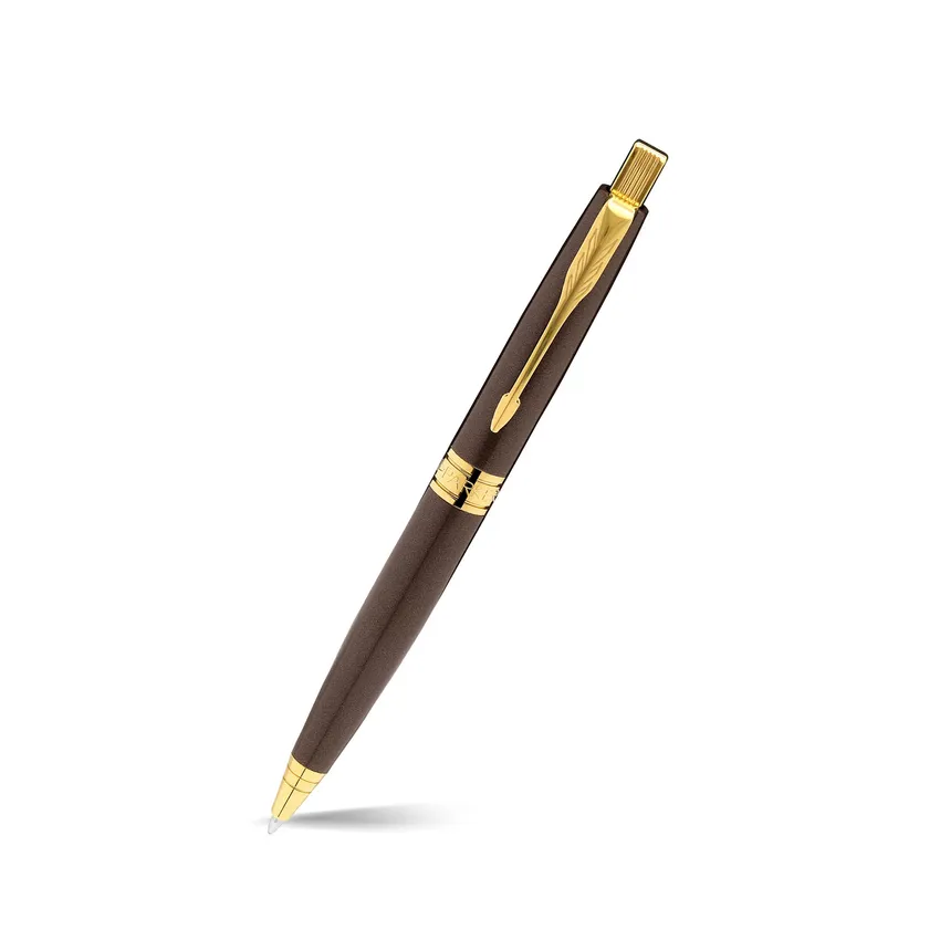 Parker Aster Laque Brown Gold Trim Ballpoint Pen