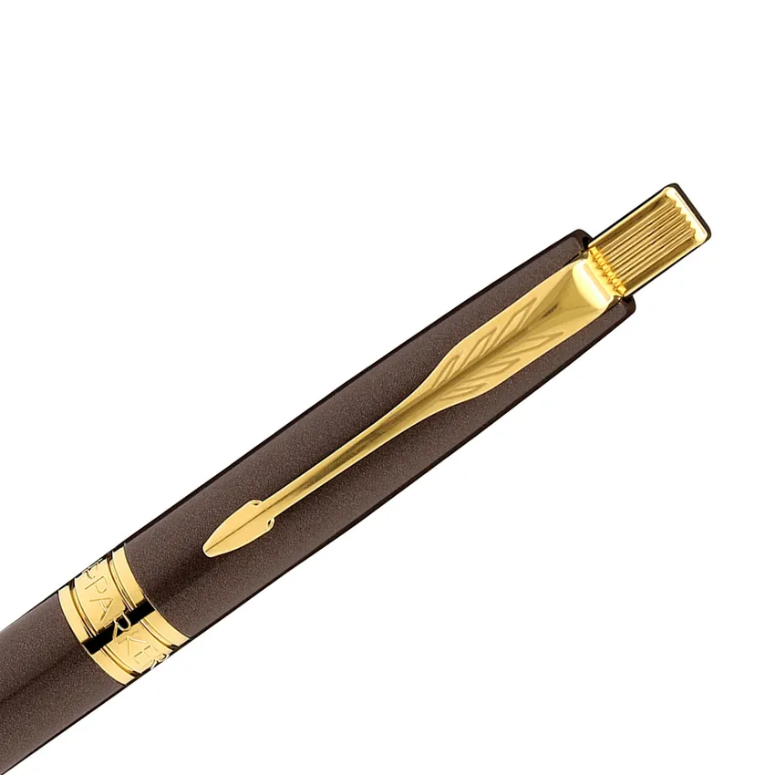 Parker Aster Laque Brown Gold Trim Ballpoint Pen