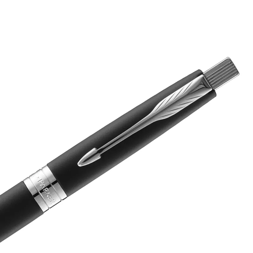 Parker Aster Black Chrome Trim Ballpoint Pen