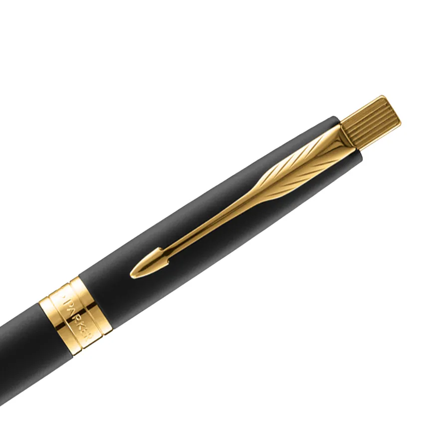 Parker Aster Black Gold Trim Ballpoint Pen