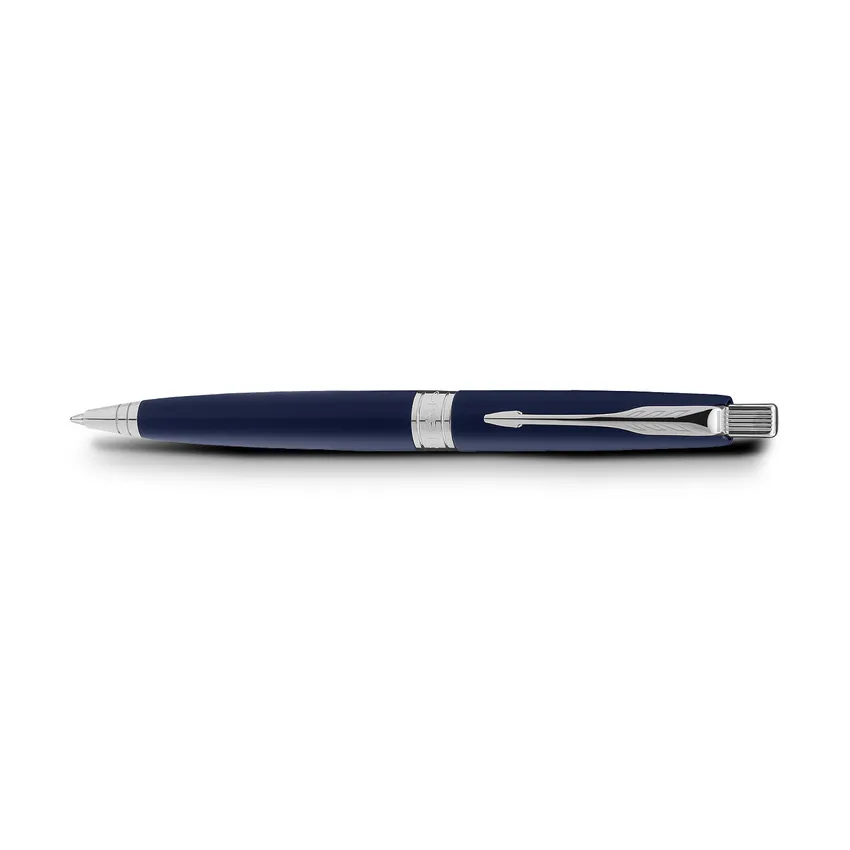 Parker Aster Matte Blue Chrome Trim Ballpoint Pen