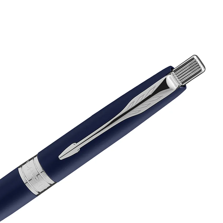 Parker Aster Matte Blue Chrome Trim Ballpoint Pen