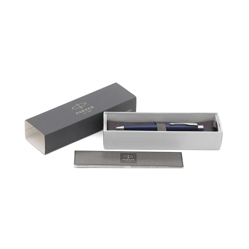 Parker Aster Matte Blue Chrome Trim Ballpoint Pen