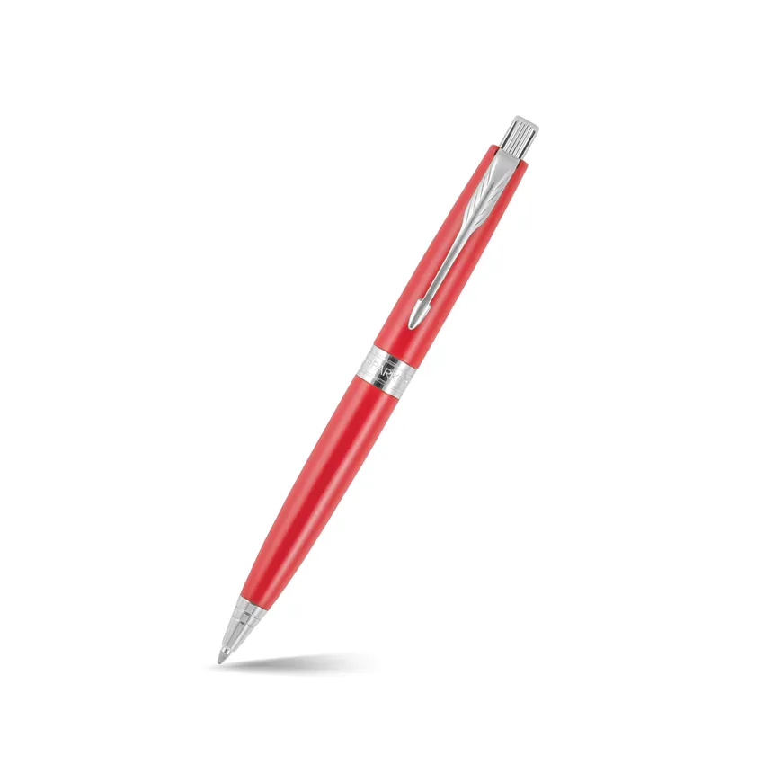 Parker Aster Matte Red Chrome Trim Ballpoint Pen