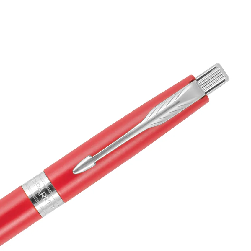 Parker Aster Matte Red Chrome Trim Ballpoint Pen