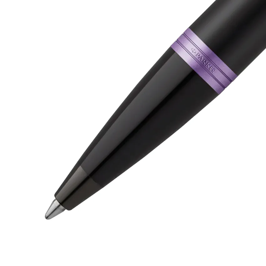 Parker IM Professional Amethyst Purple Black Trim Ballpoint Pen