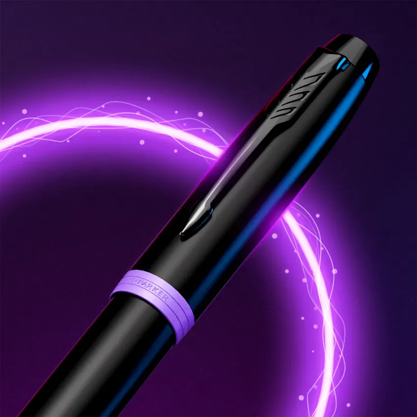 Parker IM Professional Amethyst Purple Black Trim Ballpoint Pen