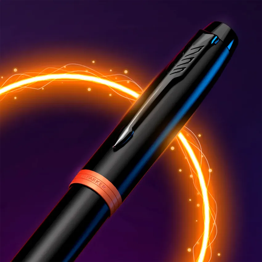 Parker IM Professional Orange Black Black Trim Ballpoint Pen