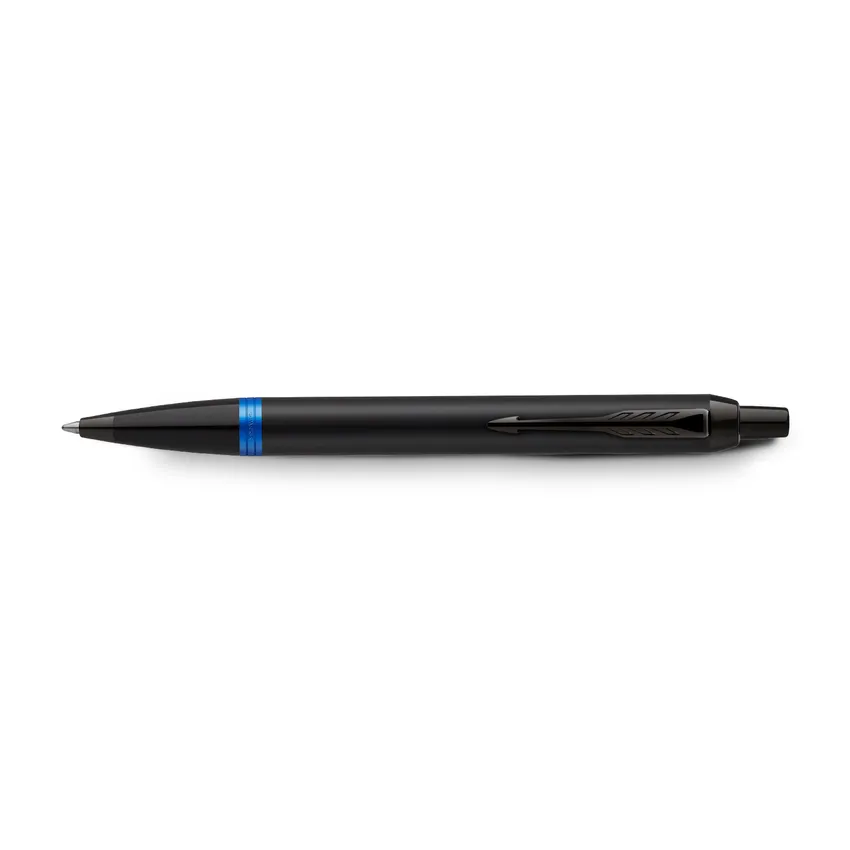 Parker IM Professional Marine Blue Black Trim Ballpoint Pen