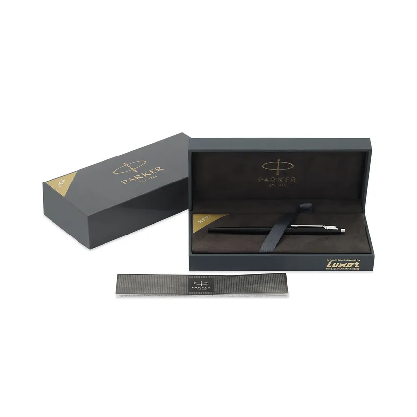 Parker Insignia Matte Black Chrome Trim Ballpoint Pen