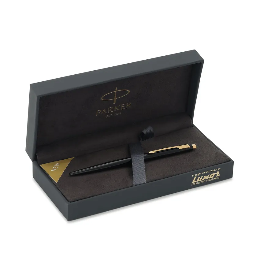 Parker Insignia Lacque Black Gold Trim Ballpoint Pen