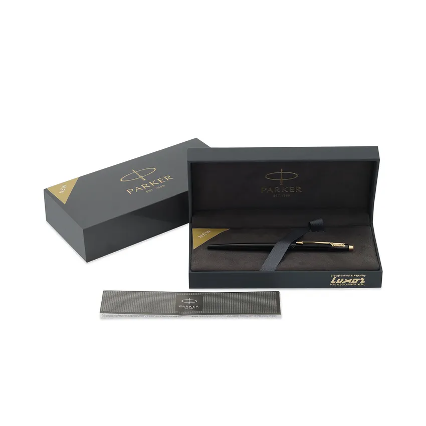 Parker Insignia Lacque Black Gold Trim Ballpoint Pen