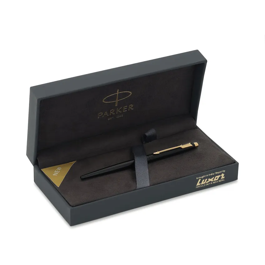 Parker Insignia Matte Black Gold Trim Ballpoint Pen