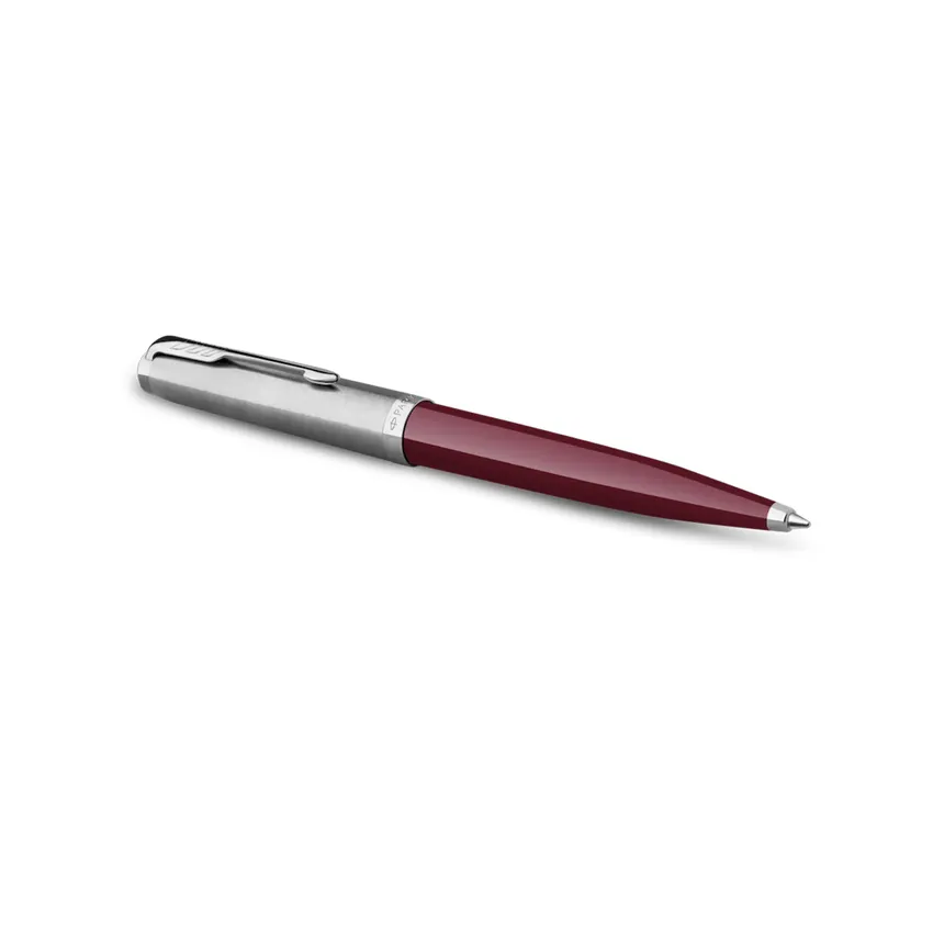 Parker 51 Burgundy Chrome Trim Ballpoint Pen