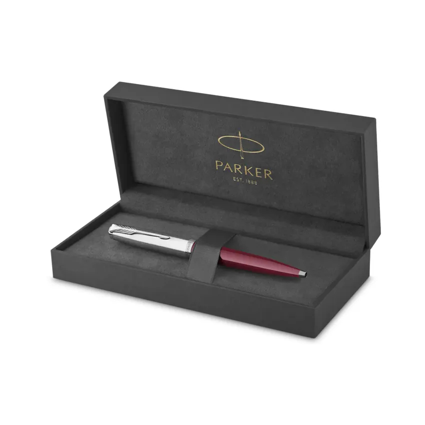 Parker 51 Burgundy Chrome Trim Ballpoint Pen