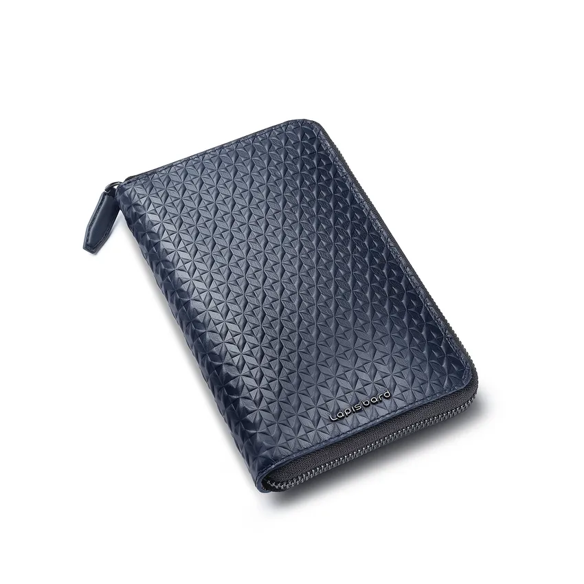 Lapis Bard Enigma Passport Wallet - Navy