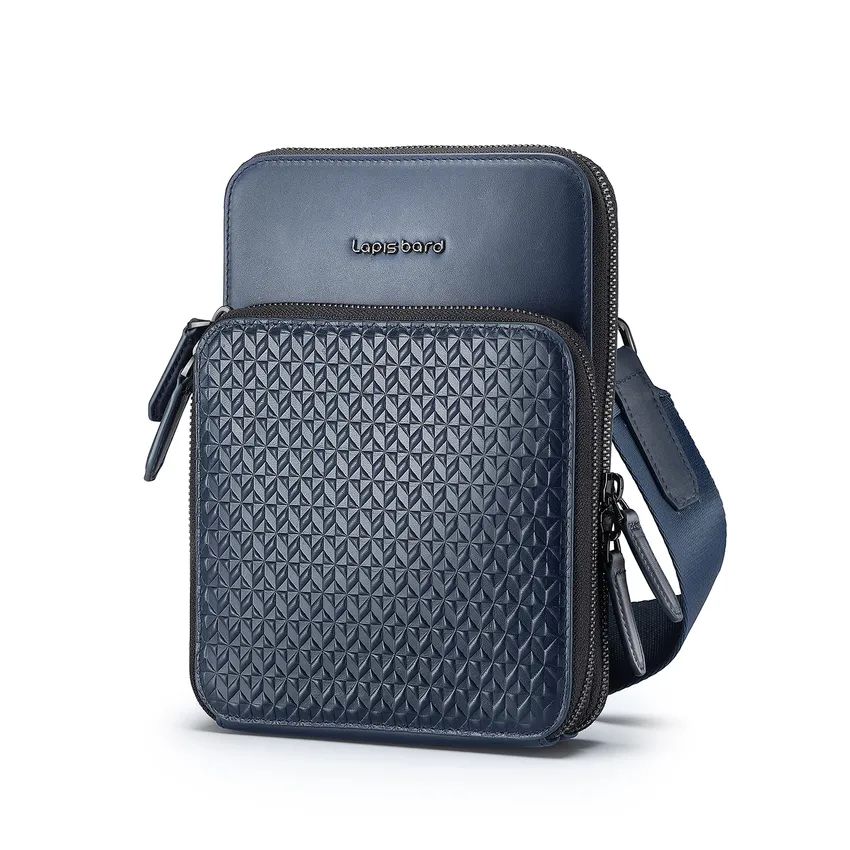 Lapis Bard Enigma Crossbody Travel Bag - Navy