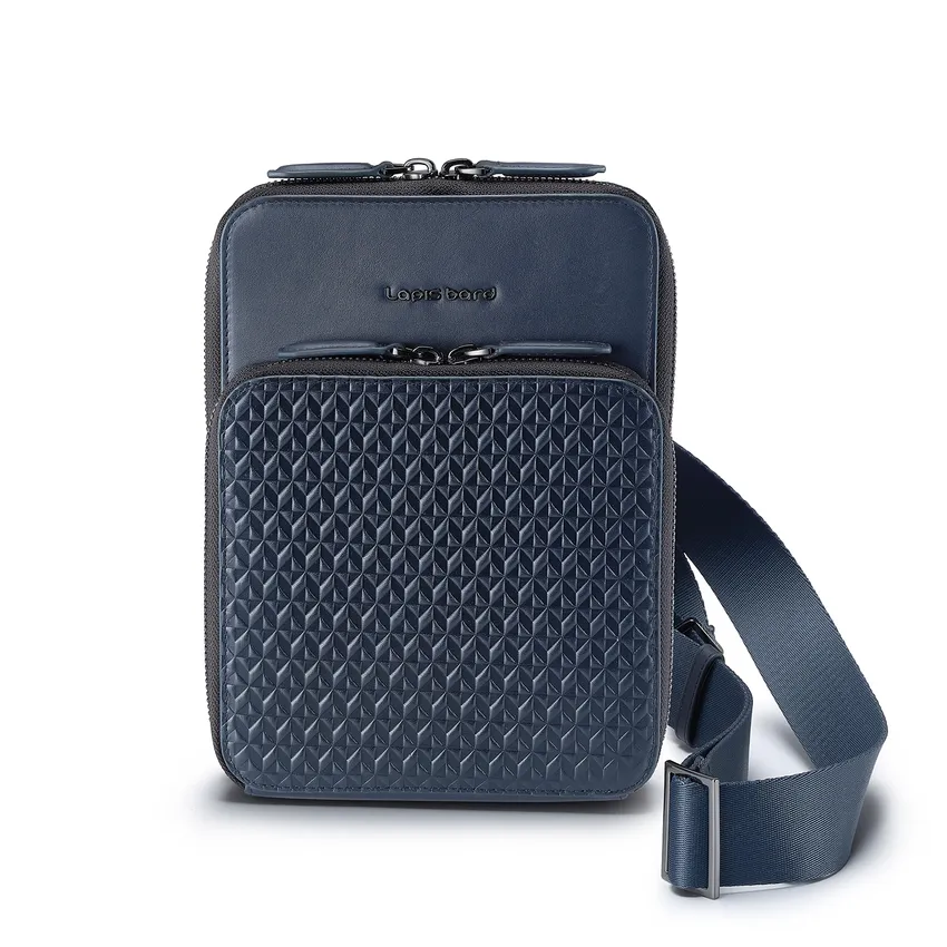 Lapis Bard Enigma Crossbody Travel Bag - Navy