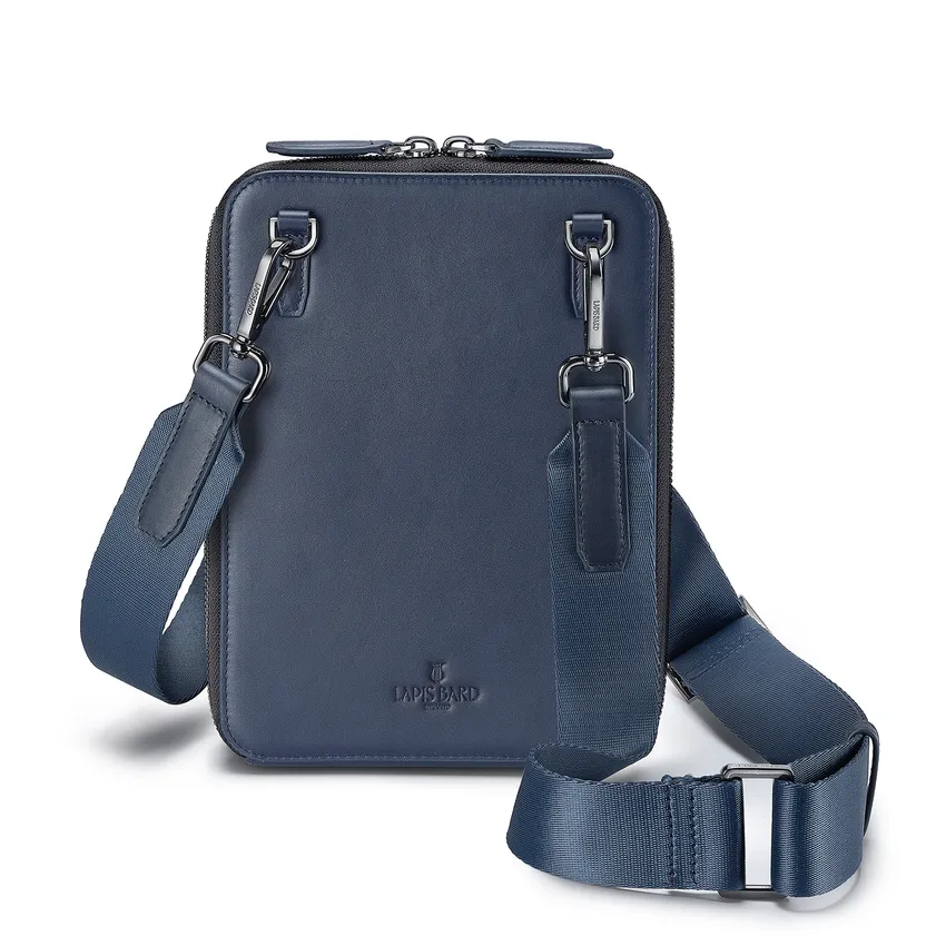 Lapis Bard Enigma Crossbody Travel Bag - Navy