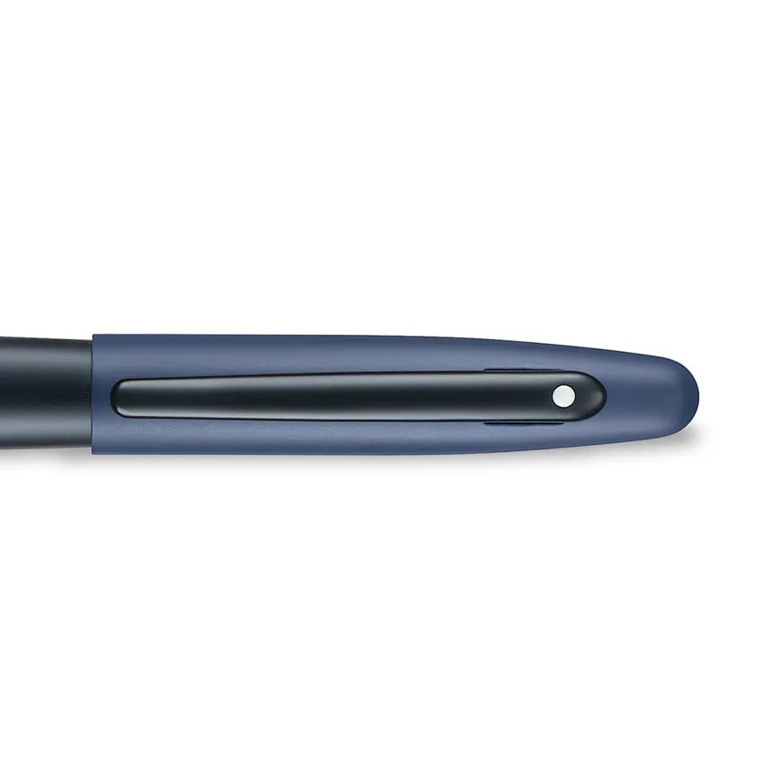 Sheaffer VFM 9429 Matte Blue Fountain Pen with Matte Black Trims - Medium