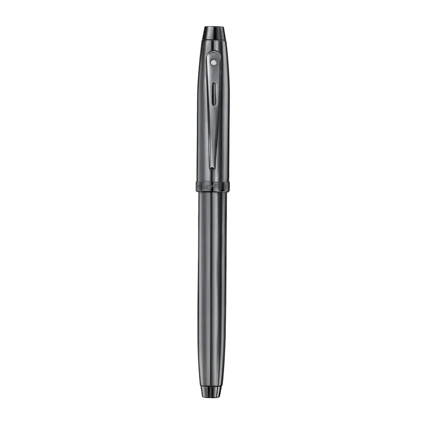 Sheaffer 100 9375 Ionic Gunmetal Grey Rollerball Pen with Shiny PVD Trims