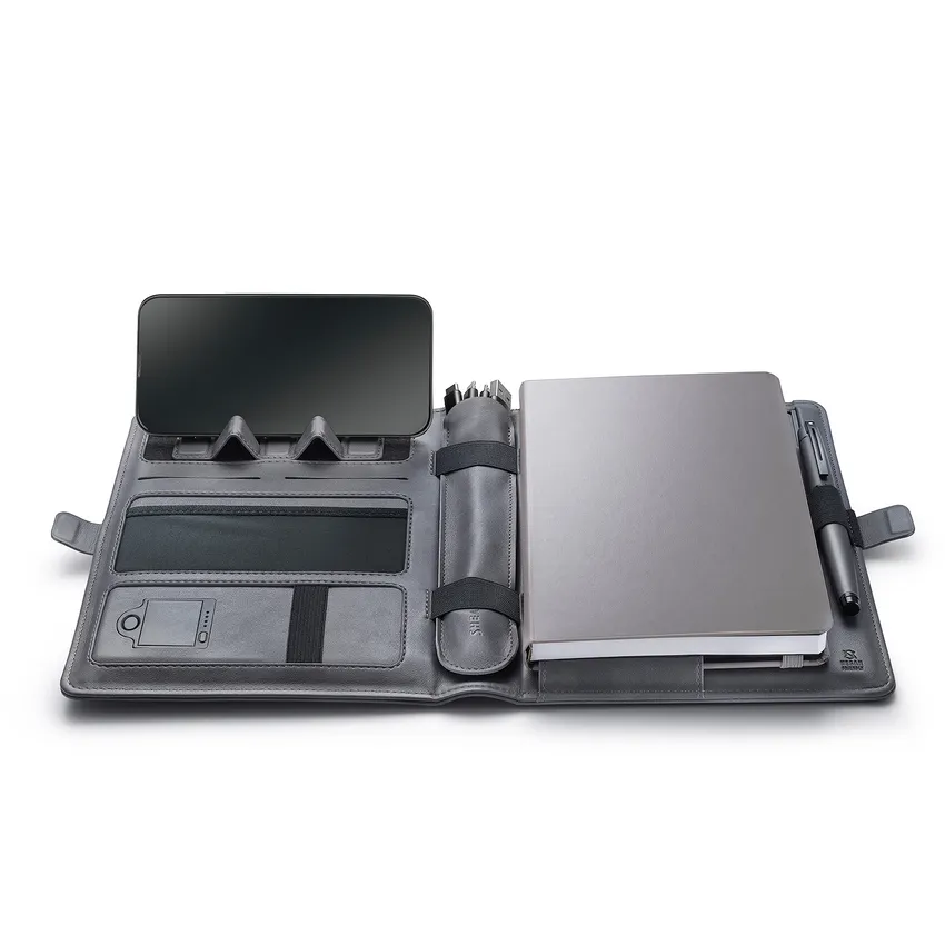 Sheaffer Superbook 12000mAh Power Bank Organizer - Grey