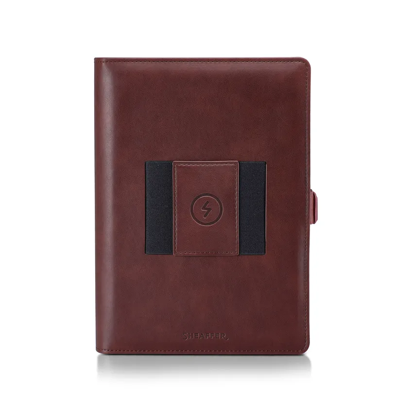 Sheaffer Superbook 12000mAh Power Bank Organizer - Brown