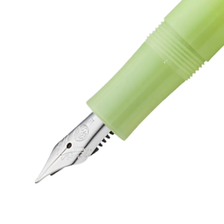 Kaweco Frosted Sport Fountain Pen Fine Lime with Silver Trims - Medium