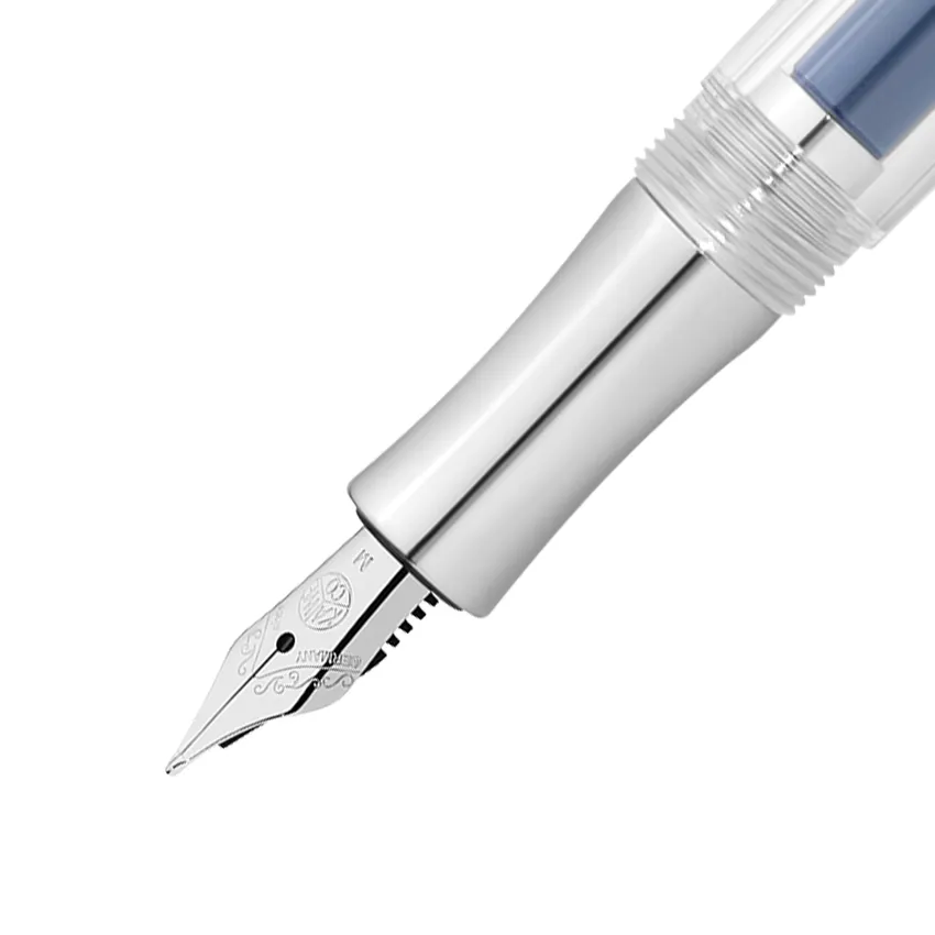 Kaweco Student Fountain Pen Transparent with Silver Trims - Medium