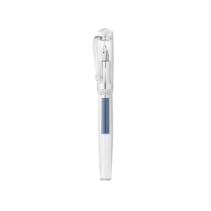 Kaweco Student Fountain Pen Transparent with Silver Trims - Medium