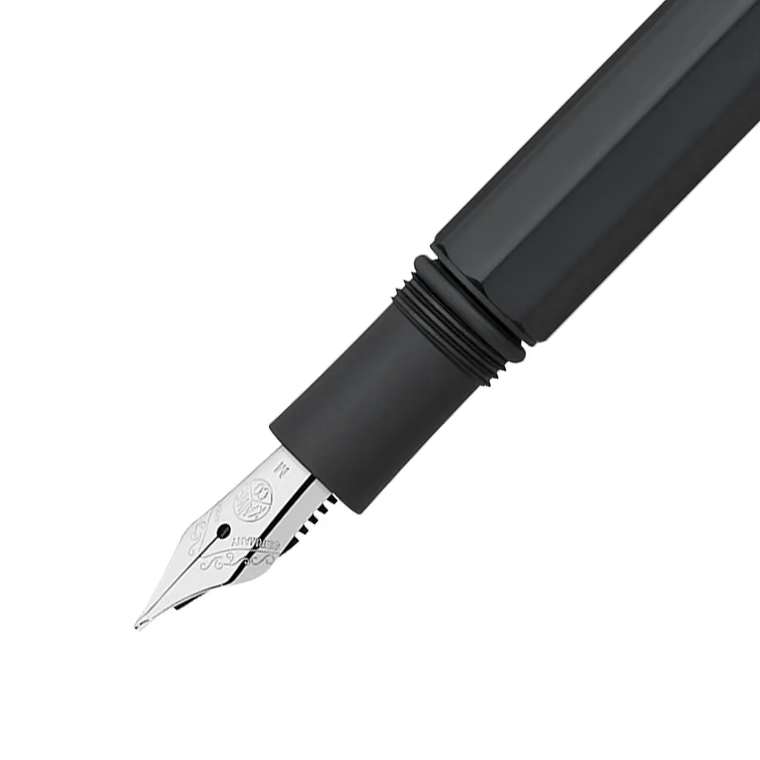 Kaweco Special Fountain Pen Black with Silver Trims - Medium