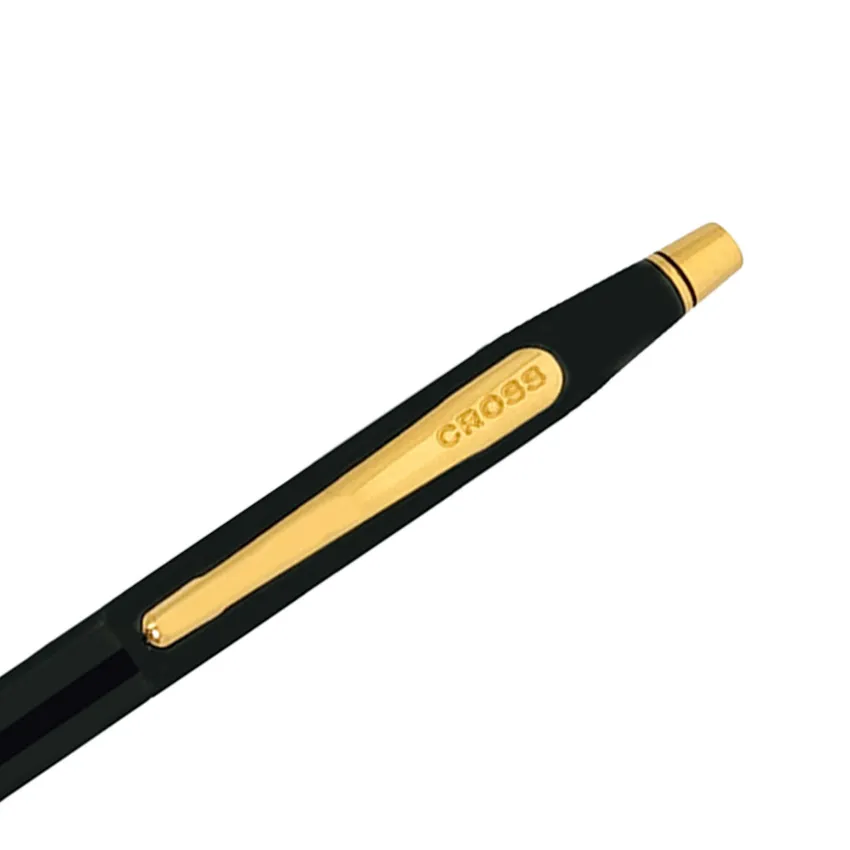 Cross Classic Century Black Ballpoint Pen with Gold Trims