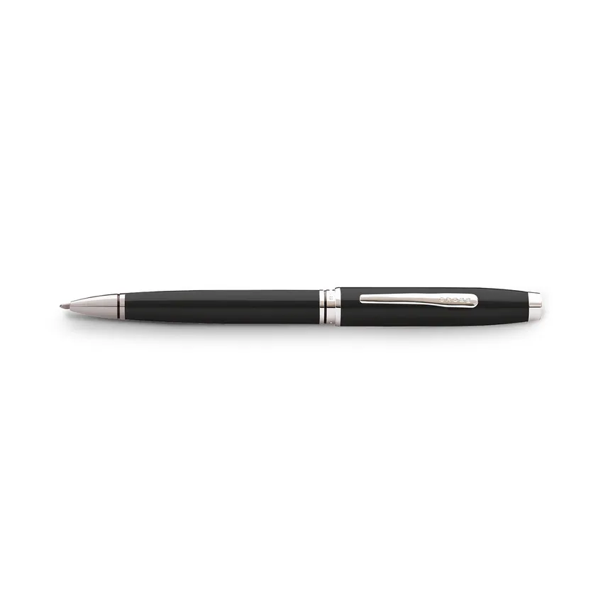 Cross Coventry Black Lacquer Ballpoint Pen with Chrome Trims