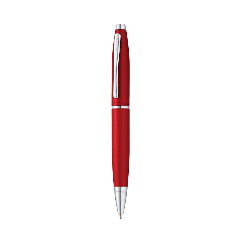 Cross Calais Crimson Red Ballpoint Pen with Chrome Trims