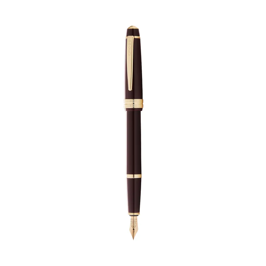 Cross Bailey Light Burgundy Resin Fountain Pen with Gold Trims