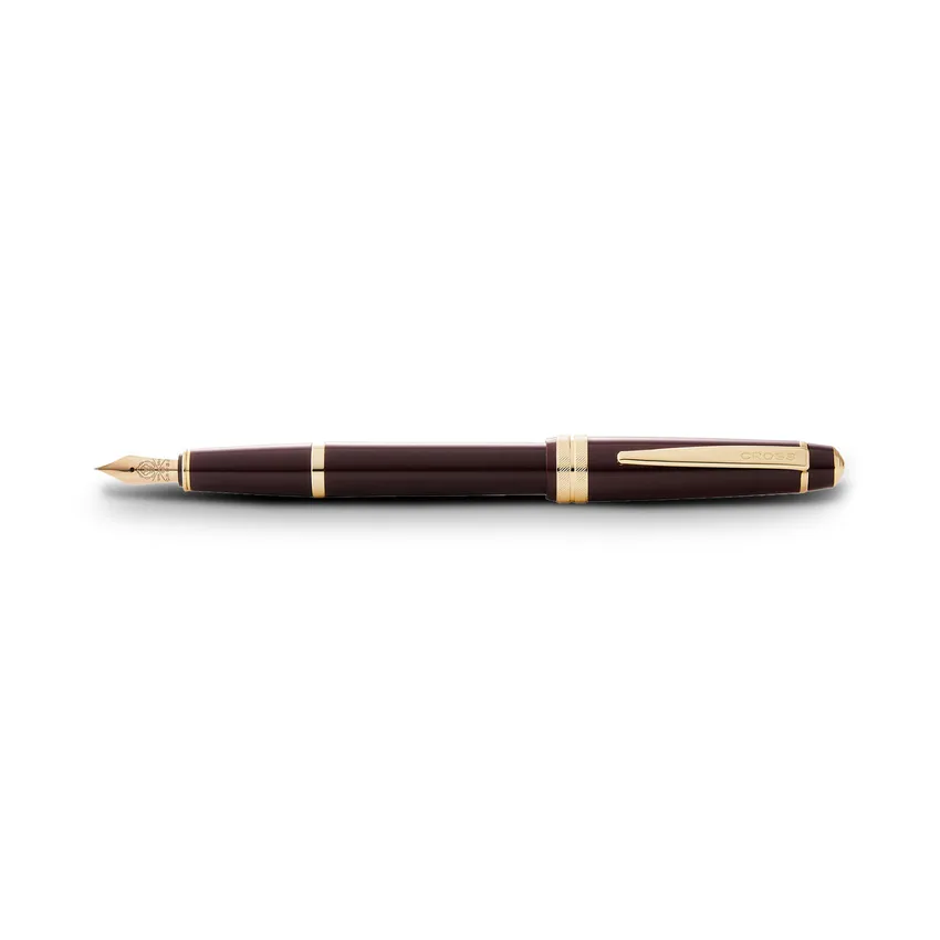 Cross Bailey Light Burgundy Resin Fountain Pen with Gold Trims