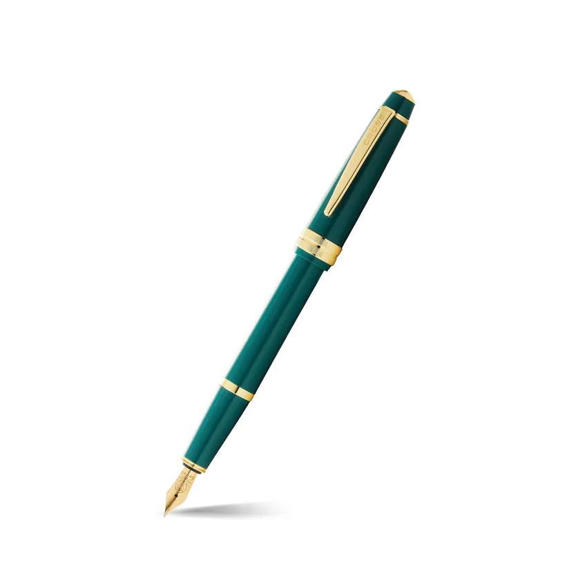 Cross Bailey Light Green Resin Fountain Pen with Gold Trims - Fine