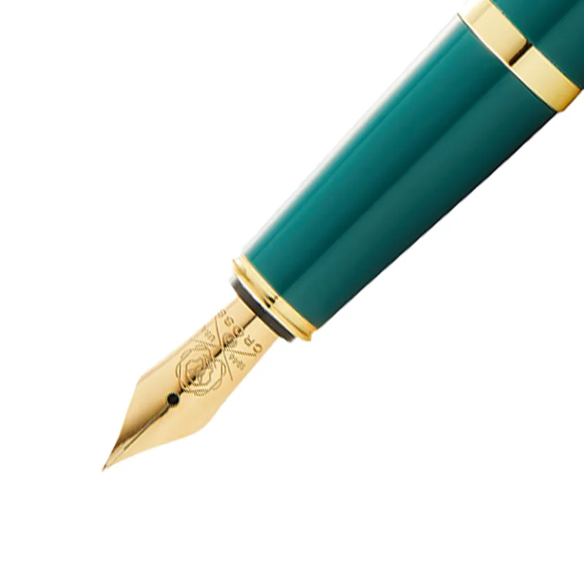 Cross Bailey Light Green Resin Fountain Pen with Gold Trims - Fine