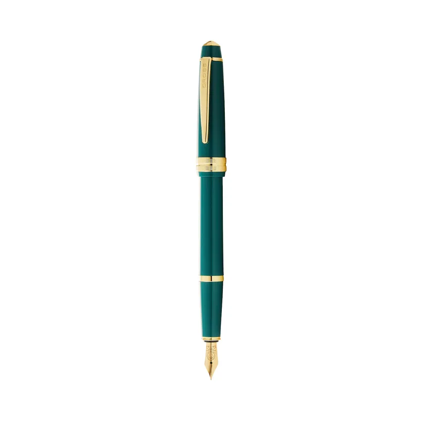 Cross Bailey Light Green Resin Fountain Pen with Gold Trims - Fine