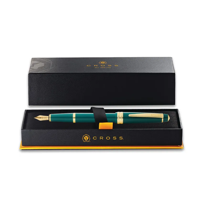 Cross Bailey Light Green Resin Fountain Pen with Gold Trims - Fine