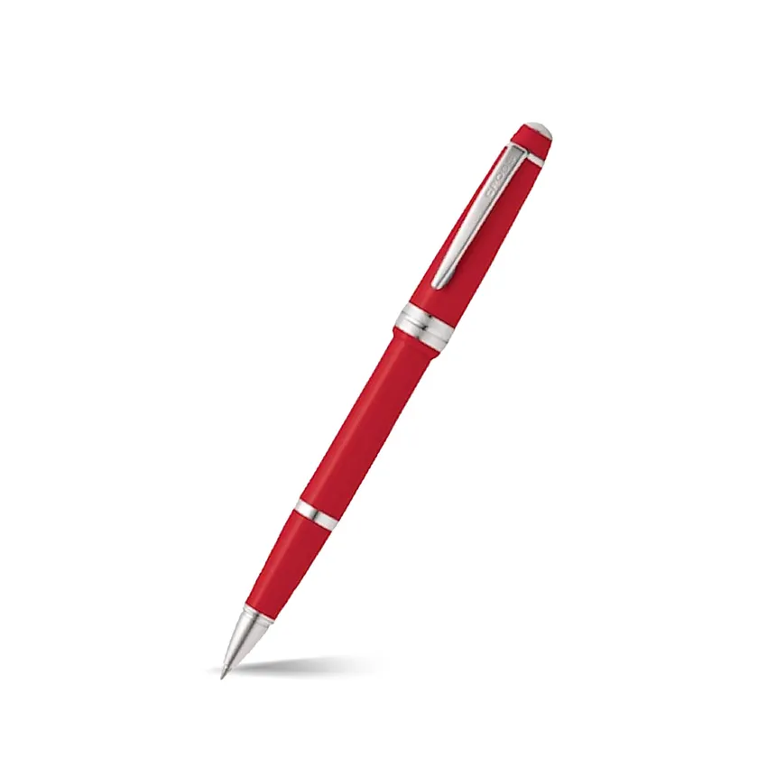 Cross Bailey Light Red Selectip Rollerball Pen with Chrome Trims