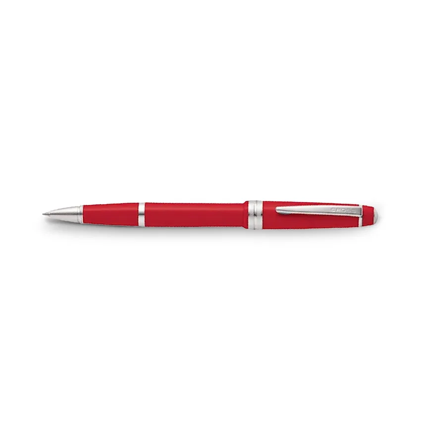 Cross Bailey Light Red Selectip Rollerball Pen with Chrome Trims